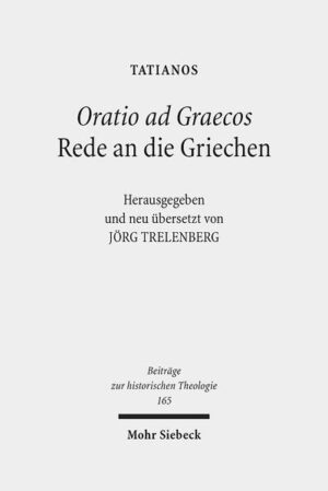 Tatians O ratio ad Graecos ist eine kulturhistorisch und theologisch höchst wertvolle Schrift des zweiten nachchristlichen Jahrhunderts. Sie erleichtert das Verständnis eines Christentums, das zunehmend auch die höheren sozialen Schichten ergreift und mit wachsendem Selbstbewusstsein nicht mehr bereit ist, die pagane Kulturhoheit in der griechisch-römischen Welt zu akzeptieren. Der Autor versteht sich als die Stimme einer äußerlich unterdrückten, aber innerlich stolzen religiösen Minderheit, die sich von deklassierenden Vorurteilen mehr und mehr emanzipieren und gesellschaftliche Erniedrigung nicht länger ertragen will. Die Oratio ad Graecos ist ein beredtes Zeugnis für eine im aufstrebenden Christentum sich verstärkende Stimmung und Neigung, allmählich den "Kampf der Kulturen" zu probieren und mit allen Konsequenzen aufzunehmen. In seiner kritischen Neu-Edition lässt Jörg Trelenberg die handschriftliche Überlieferung des Λ́όγος πρὸς Ἕλληνας, den eine hochspekulative Textemendation in der Vergangenheit stark verfremdet hatte, wieder stärker zur Geltung kommen. Seine neue deutsche Übersetzung ersetzt die verdienstvolle, aber nach nunmehr 100 Jahren veraltete Version in der BKV durch eine moderne, den fortgeschrittenen Forschungsstand berücksichtigende Fassung. Zahlreiche Sacherklärungen bieten dem modernen Leser Hilfen für das Verständnis, die ausführliche Werkeinleitung bündelt die gelehrte Diskussion der letzten anderthalb Jahrhunderte. Einen Abschluss bildet die Erörterung von Spezialproblemen, beispielsweise das Verhältnis Tatians zu Justin, die Frage nach Tatians gnostischer Häresie oder auch das Problem der Gattung dieses ungewöhnlichen und in seiner Art einmaligen Werkes.