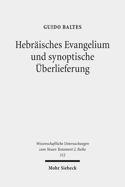 Guido Baltes untersucht, inwieweit die Frage nach einer hebräischen Frühgestalt der Evangelientradition einen weiterführenden Beitrag zur Arbeit am synoptischen Problem liefern kann. Er zeigt zunächst, dass in der jüdischen Welt des zweiten Tempels, entgegen verbreiteter Annahmen, das Hebräische neben dem Aramäischen und dem Griechischen als gleichwertige Alltags- und Umgangssprache Verwendung fand und daher auch als linguistisches Ursprungsmilieu der Evangelientradition in Betracht gezogen werden muss. Im Anschluss analysiert er anhand ausgewählter Perikopen die mögliche hebräische Frühgestalt einzelner Überlieferungen, um diese historisch plausibel in den Kontext jüdischer Literatur einzuordnen und dann auch Rückschlüsse für die synoptische Frage zu ziehen. Im Ergebnis zeichnet sich ein komplexes Modell synoptischer Beziehungen ab, in dem eine protomatthäisch geprägte Frühform der Überlieferung den drei kanonischen Evangelien vorausgeht.