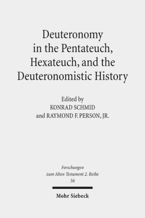 The earlier consensus concerning the Pentateuch and the Deuteronomistic History has been significantly challenged in recent scholarship. Because of its canonical placement, the book of Deuteronomy plays an important role in these discussions. The earlier consensus was that the D source in the Pentateuch was primarily (if not only) found in Deuteronomy and that Deuteronomy was the founding source for the Deuteronomistic History. Recently, however, some scholars are once again talking about the D source in books before and after Deuteronomy, while others are questioning the centrality of the D source for the formation of the so-called Deuteronomistic History. This volume brings together various voices in these recent debates concerning the role of Deuteronomy in the larger literary works incorporating material before and after the book of Deuteronomy. Contributors include Reinhard Kratz, Jeffrey Stackert, Sandra Richter, Christophe Nihan, Cynthia Edenburg, Juha Pakkala, and Konrad Schmid.