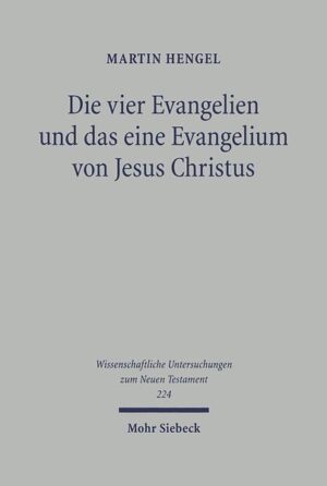 Warum besitzt die Kirche vier verschiedene schriftliche Evangelien, obwohl es nach Paulus von Anfang an nur ein mündlich verkündigtes Evangelium gab? Martin Hengel versucht diese Frage zu beantworten, indem er von der Herausbildung der Vierevangeliensammlung im 2. Jh. ausgeht und nach deren Entstehung zurückfragt. Die entscheidende Rolle spielt dabei die Lesung im Gottesdienst neben alttestamentlichen Texten. Weiter fragt er nach den Autoren der Evangelien und ihrer Abfassungszeit. Der Ausgangpunkt ist Markus als der Urevangelist. Die Berufung auf die eine Q-Quelle erweist sich als fraglich, man sollte eher von einer vielfältigen Logientradition sprechen. Sehr wahrscheinlich hat der spätere Matthäus das frühere Lukasevangelium gekannt und verwendet. Die zahlreichen minor agreements zwischen Lukas und Matthäus gegen Markus legen diese Hypothese nahe. "H. hat das bereits bekannte und einschlägige Material in seinem gelehrten Werk eingearbeitet und eine kluge Rekonstruktion geboten. Das Wunder der Vierersammlung bleibt vielleicht immer ungeklärt, hier allerdings liegen in dichter Zusammenstellung die relevanten Quellen vor, die dieses Wunder bezeugen." Theo K. Heckel in Theologische Literaturzeitung 134 (2009), 804f.