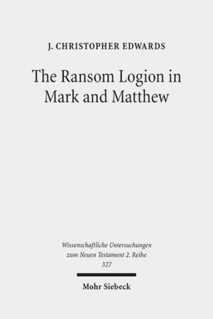 The ransom logion, as presented in Mark 10:45/Matthew 20:28, is the only place in the synoptic gospels outside the Last Supper where Jesus gives a beneficial interpretation of his upcoming death. This fact has generated much discussion about the authenticity and scriptural background of the ransom logion in Mark and Matthew. However, no one has examined the early reception of the ransom logion, nor has anyone explored the significance of that reception for the critical study of Mark 10:45 and Matthew 20:28. In this study J. Christopher Edwards fills these lacunae by examining the reception of the ransom logion from the New Testament through the third century and by exploring the potential significance of that reception for the critical study of Mark and Matthew. The rationale for this exploration relies on the fact that there are observable patterns displayed in the reception of the ransom logion, which may reflect how it functions in Mark 10:45 and Matthew 20:28.