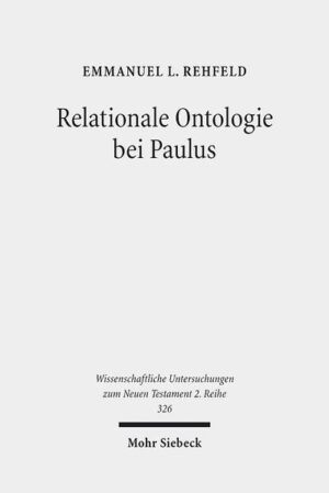 Im Zentrum der Frömmigkeit und des theologischen Denkens des "Heidenapostels aus Israel" (K.-W. Niebuhr) steht eine Person: Paulus zufolge entscheidet sich alles an der Relation zu Jesus Christus. Dieses durchaus ungewöhnliche Denken schlägt sich in der Sprache des Apostels nieder-besonders prägnant in seiner Formel vom "Sein in Christus", dem "Kennwort seines Christentums" (Adolf Deißmann). Emmanuel L. Rehfeld untersucht den Sachgehalt dieser Formel und die mit ihr verbundenen anthropologischen, hamartiologischen, soteriologischen und eschatologischen Anschauungen des Apostels, die nur im Rahmen relational-ontologischen Denkens widerspruchsfrei zu verstehen sind. Wird diese Einsicht nicht konsequent genug beachtet, kann dies zu inkonsistenten Deutungen führen, die der Tatsache geschuldet sind, dass man sich mit unangemessenen Sprach- und Denkkategorien den paulinischen Schriftzeugnissen nähert.