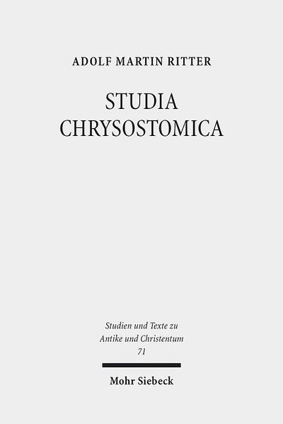 Die 13 Studien über Johannes Chrysostomus (ca. 349-407), dem bereits die Göttinger Habilitationsschrift Adolf Martin Ritters gewidmet war, sind seit 1969 entstanden und die meisten seit 1971 veröffentlicht worden