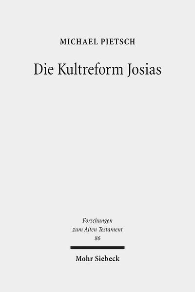 Die Josianische Reform ist als das Achsenkreuz der Literatur- und Religionsgeschichte des alten Israel bezeichnet worden. Die Neuordnung des religiösen Symbolsystems, die in den kultpolitischen Maßnahmen Josias zum Ausdruck kommt, markiert einen Wendepunkt in der Geschichte der altisraelitischen Religion auf dem Weg zu einer monotheistischen Gotteskonzeption. Gleichzeitig bietet sie nach herkömmlicher Ansicht den historischen Hintergrund für die Entstehung des sogenannten Ur-Deuteronomium. In der jüngeren Forschung sind jedoch sowohl das Programm als auch die Historizität der Josianischen Kultreform heftig umstritten. Michael Pietsch sieht vor diesem Hintergrund die einschlägigen literarischen und archäologischen Quellen erneut durch und gelangt zu einer Neubewertung der religionsgeschichtlichen Prozesse, die zur Umbildung der altisraelitischen Religion geführt haben.