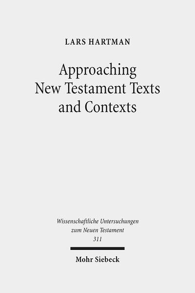 In this volume, Lars Hartman deals with several major topics. Some of the essays are devoted to exegetical and hermeneutical issues, beginning with the theoretical considerations concerning what it means to write a commentary. These are followed by detailed studies on various aspects of text analysis as a preparation for his commentary on the Gospel of Mark. Furthermore, Hartman has written groundbreaking articles on baptism, especially in regard to the name formula. The final essays deal with the Hellenistic context of various New Testament texts and topics, for instance the study of "Hellenistic Elements in Apocalyptic Texts". This volume is an appropriate complement to Lars Hartman's earlier collection on text-centered New Testament studies, which was published in 1997.