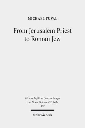 In this study, Michael Tuval examines the religion of Flavius Josephus diachronically. The author suggests that because Diaspora Jews could not participate regularly in the cultic life of the Jerusalem Temple, they developed other paradigms of Judaic religiosity. He interprets Josephus as a Jew who began his career as a Judean priest but moved to Rome and gradually became a Diaspora intellectual. Josephus' first work, Judean War, reflects a Judean priestly view of Judaism, with the Temple and cult at the center. After these disappeared, there was not much hope left in the religious realm. Tuval also analyzes Antiquities of the Jews, which was written fifteen years later. Here the religious picture has been transformed drastically. The Temple has been marginalized or replaced by the law which is universal and perfect for all humanity. The book is optimistic about the future of Judaism, and does not hint that the absence of the Temple hinders human-divine communication. Paradoxically, in later years Josephus continued to emphasize his priestly identity. The explanation offered for this anomaly is a complex one. The author also argues that Josephus continued to see the priests as the natural leaders of post-destruction Judaism.