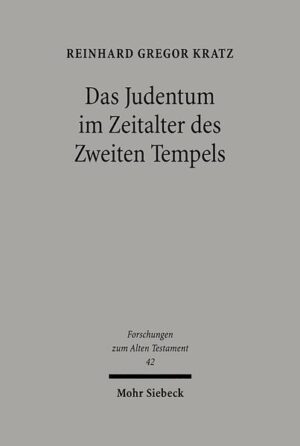 Reinhard Gregor Kratz befasst sich mit dem antiken Judentum der persischen und hellenistisch-römischen Zeit. Im Zentrum steht die von Eduard Meyer und Julius Wellhausen aufgeworfene Frage nach der Entstehung des Judentums. "... Kratz' exemplarische Studien zeigen den Facettenreichtum der Problematik und die ungeheure Bedeutung dieser Epoche für das Judentum, aber auch für die jüdische und christliche Bibel und so auch für das Christentum auf. Ob man nun mehr an der Historie oder an der biblischen Theologie interessiert ist, in jedem Fall ist dieser Sammelband eine willkommene und hoch spannende Lektüre." Thomas Hieke in Bibel und Liturgie 78 (2005) S.146-147