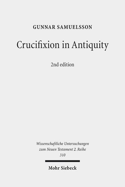 Gunnar Samuelsson investigates the philological aspects of how ancient Greek, Latin and Hebrew/Aramaic texts depict crucifixions. A survey of the texts shows that there has been too narrow a view of the "crucifixion" terminology. The various terms do not only refer to "crucify" and "cross." They are used much more diversely. Hence, most of the crucifixion accounts that scholars cite in the ancient literature have to be rejected, leaving only a few. "Gunnar Samuelsson has a rare distinction, for his work received attention, perhaps even notoriety, prior to its publication. Apart from the reports on subject specific blogs, the content of this thesis was being communicated through global media outlets such as CNN and Pravda. … The breadth of primary data assembled will be of great benefit to subsequent generations of scholars." Paul Foster in The Expository Times 123 (3) 2011, 122-124