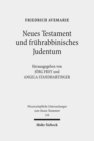 Der Band versammelt wichtige veröffentlichte und bisher unveröffentlichte Aufsätze des im Oktober 2012 unerwartet verstorbenen Neutestamentlers und Judaisten Friedrich Avemarie. Vor dem Hintergrund exzellenter Kenntnis der rabbinischen Literatur und in dezidiert theologischem Interesse am Neuen Testament entwickeln die Beiträge neue Perspektiven auf Themen und Methoden frühjüdischen und frühchristlichen Denkens und Arbeitens. Mit seinen Arbeiten zur rabbinischen Schriftauslegung, zum frühjüdischen Selbstverständnis und zu jüdischer Theologie sowie mit Arbeiten zu Paulus, zur Apostelgeschichte und zur Jesusüberlieferung hat Friedrich Avemarie der neutestamentlichen und judaistischen Forschung wichtige Impulse gegeben. Themenschwerpunkte der hier versammelten Aufsätze sind die rabbinische Martyriumstheologie, rabbinische und neutestamentliche Soteriologie und Anthropologie, sozialgeschichtliche Studien zu Jesus und seinen Gleichnissen, Studien zum historischen Hintergrund der Apostelgeschichte, zur paulinischen Rechtfertigungslehre in Auseinandersetzung mit der sogenannten 'New Perspective on Paul', zur Israelfrage in der paulinischen Theologie, und zur Frage nach der Heilsgeschichte bei Paulus. Der Band enthält erstmals auch fünf bisher unveröffentlichte Aufsätze: Freier Wille und Gnadenwahl nach dem Römerbrief