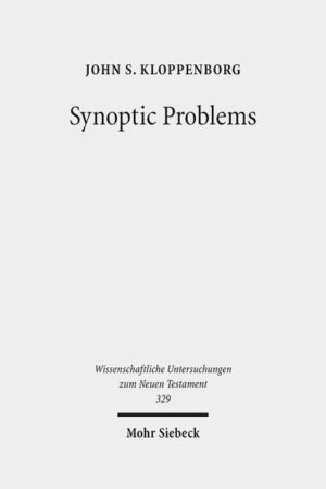 This volume contains a collection of twenty-one essays of John S. Kloppenborg, with four foci: conceptual and methodological issues in the Synoptic Problem