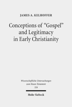 The struggles to define what "gospel" was and to bolster a leader's or a group's legitimacy amidst inter-ecclesial competitors are hallmarks of much early Christian literature. Commencing with James A. Kelhoffer's inaugural lecture at Uppsala University, this volume makes available sixteen revised and updated articles, originally published between 1998 and 2013, focusing on method, "gospel" and legitimacy. In regard to method, it is argued that the so-called "historical-critical method" should not be construed as just one method in contrast to (or, as an alternative to) newer methods and approaches to biblical studies. Kelhoffer's investigations of "gospel" in early Christian literature include when εὐαγγέλιον came to designate a written "Gospel," whether Basilides of Alexandria wrote a Gospel, Paul's concept of Heilsgeschichte, and patristic debates about the original conclusion to Mark. Examinations of struggles for legitimacy survey a range of topics and literature-the prayers attributed to the Maccabees, miracles as a confirmation of Paul's legitimacy as an apostle, Luke's apologetic portrayal of Paul as a former persecutor of the church, a readiness to withstand persecution as a source of authentication according to Paul and the Revelation of John, Hippolytus of Rome's attacks against miracle-working 'heretics,' and the allegedly higher status of maimed "confessors" at the Council of Nicaea. Those already familiar with Kelhoffer's Miracle and Mission (2000), Diet of John the Baptist (2005) and Persecution, Persuasion and Power (2010) will find in this volume refreshing insights suggested but not developed in his other books.