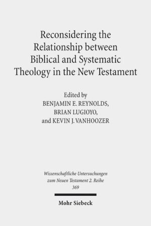 The essays in this volume engage specific New Testament texts and theological doctrines through the lens of one or more of the following questions: Should systematic theology dominate biblical theology or the reverse? Should they form a partnership of equals? How would such a partnership function? Is theology necessary or harmful for exegesis? Should theological peculiarities in the New Testament be considered in exegetical study? The contributors include both systematic theologians and New Testament scholars, and each explores their respective topics with a concern for reconsidering the relationship between biblical and systematic theology. These essays offer diverse ways of reevaluating how biblical theology and systematic theology function together as pillars, partners, or partisans. This volume contains a foreword by Tremper Longman, III, and postscript by Stan D. Gaede.