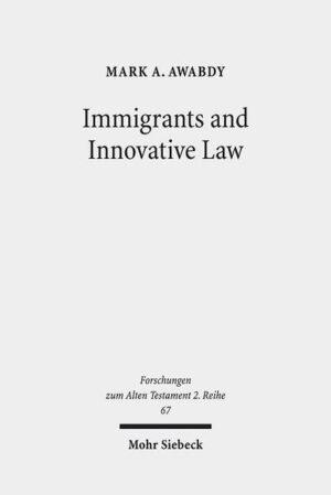 Mark A. Awabdy provides a nuanced and extensive understanding of the noun גר ( gēr, engl. immigrant) in the book of Deuteronomy (D). He argues that a precise reconstruction of the historical referents of D's gēr is impossible and has led scholars to misread or overlook literary, theological, and sociological determinants. By analyzing D's gēr texts and contexts, evidence emerges for: the non-Israelite and non-Judahite origins of D's gēr