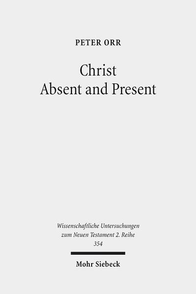 In his letters, the Apostle Paul can express both the confidence that Christ dwells in the believer (Rom. 8:10) and the longing for Christ to return so that believers can finally be united with him (1 Thess. 4:17). Peter Orr develops the case that this under-explored relationship between the presence and absence of Christ sheds important light on Paul's Christology. In the first part of this book he examines how two of the 20th century's leading Pauline scholars (Albert Schweitzer and Ernst Käsemann) express almost precisely opposite views regarding the nature of this relationship. Using their polarity as an entry-point, he then turns to examine Paul's letters. Firstly, he considers Paul's expression of the absence of Christ, particularly in relationship to the body of Christ. Finally, Orr looks at different modes of Christ's presence across Paul's letters and how these relate to his absence.