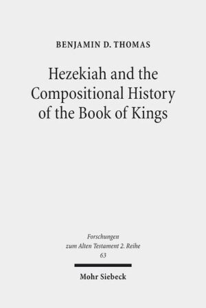 In this study, Benjamin D. Thomas explores one of the oldest and most central issues of the Hebrew Bible — the compositional history of 1-2 Kings. His approach does not proceed from the assumption prevalent since the time of de Wette, namely, that the origins of 1-2 Kings should be explained initially as a process of Deuteronomistic literary redaction rooted in the Josianic reform. Rather, the author reads 1-2 Kings through the lens of other texts with similar genres existing in its historical context. He also seeks to determine the extent of the original framework by mapping its opening and conclusion. Thomas' results indicate that the framework's opening was in Solomon's account and its original climax was in Hezekiah's account and represented the latter as a royal YHWHist par excellence, the restorer of order who limited sacrificial space to Jerusalem.