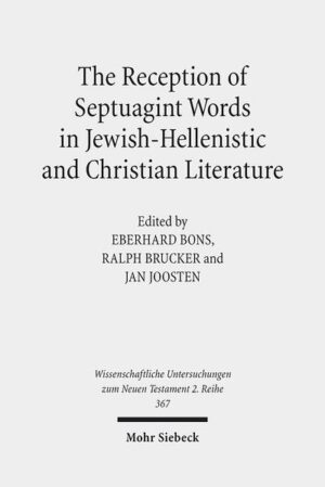 The projected Historical and Theological Lexicon of the Septuagint will offer historical studies of Septuagint words, retracing their usage from early Greek authors, over koine Greek and the Septuagint translation itself, into Jewish-Hellenistic and early Christian literature. The latter two of these phases were the object of a workshop held in Bühl (Germany) on January 21 and 22, 2011. The reception of the Septuagint in Greek-speaking Judaism and Christianity raises many questions touching the lexicon, such as: How do Jewish or Christian authors writing in Greek handle the difference existing for some words between the "biblical" usage created in the Septuagint and the usual meaning in Greek? To what extent is it possible to affirm that New Testament authors borrowed their religious terminology from the Septuagint? Which words of the Septuagint continue in later writings with their specific meaning, and which ones go out of use? Is it possible to observe further semantic developments in the use of "biblical" words by Jewish or Christian authors writing in Greek? These and similar questions are of concern not only to the narrow fields of lexical semantics and philology. More often than not, they have important historical and theological implications. With help from some of the best specialists of Jewish-Hellenistic and early Christian texts, an effort will be made in this book to develop an adequate approach to the problems outlined. Papers will combine the analysis of selected words and word groups with considerations of method.