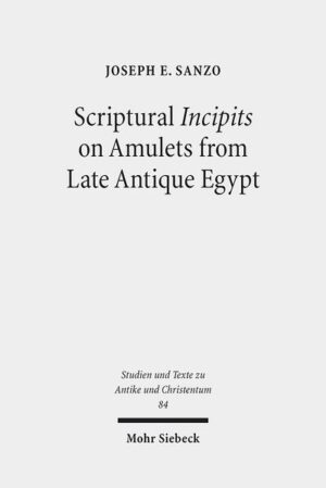 The use of biblical and parabiblical texts on amulets and other apotropaic objects was ubiquitous in late antique Egypt. Among the passages most frequently cited were the opening lines ( incipits) of the Gospels, the Psalms, and other scriptural texts. Scholars have repeatedly observed the apotropaic use of such incipits, but have yet to subject them to thorough and focused analysis. In the present volume, Joseph E. Sanzo addresses this scholarly need by offering the first sustained study of the scriptural incipits on Greek and Koptologie amulets and other apotropaic objects from late antique Egypt. In addition to providing a catalog and edition of these texts, the author draws on insights from cognitive linguistics, ritual studies, and the history of the book to establish a typology of the incipits and to determine their ritual functions.