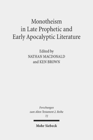 Discussion of early Jewish monotheism has focused on its origins in earlier Israelite religion, while its development in late prophetic and early apocalyptic literature has received little attention. Yet the reflections of the concept of monotheism in these works are much more diverse than is generally recognized. This literature reflects a lively debate over the implications of Yhwh's supremacy, which extend to the full range of religious and socio-political experience. The authors of this volume explore that diversity by focusing on how particular texts and themes embody and shape the emerging concept of monotheism. Tackling issues ranging from divine violence to dualism, international relations to idolatry, these studies not only emphasize the diverse ways in which Yhwh's supremacy is portrayed in late prophetic and early apocalyptic literature, but also illustrate the necessity of adopting a range of methodological approaches to the problem.