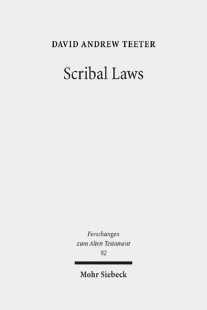 On the basis of a detailed analysis of extant texts and versions, David Andrew Teeter examines the nature and background of deliberate scribal changes in the text of biblical law during the late Second Temple period. What were the "laws" governing this mode of scribal production and how are the "laws" produced thereby to be understood? What are the underlying causes of textual difference, and what are the effects of the resulting plurality upon the character of interpretive scriptural encounter? What do the attested textual differences reveal about the social history of the biblical text, and how does this relate to halakhic diversity within Judaism of the period? The author undertakes to answer these questions in a methodologically rigorous way, offering a sustained examination of the nature of exegetical textual variants and their place within the multi-faceted interpretive encounter with scripture in the late Second Temple period.