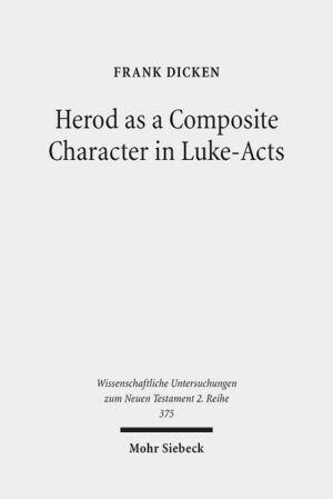 Frank Dicken offers a new perspective on the three rulers who appear in Luke-Acts with the name "Herod," contending that in light of their similar narrative depictions they may be construed as a composite character, i.e., a single character in the narrative. Viewing the Lukan Herods alongside other composite characters in Jewish and early Christian literature, the author then compares and contrasts the portrayal of the Herods in Luke-Acts with what is known about the Herods historically. Thereby he highlights two unique features-the title "King of Judaea" at Luke 1:5 and the name "Herod" for Agrippa I in Acts 12-that result in construing the Herods as a composite. A reading of Luke-Acts focusing on each passage in which composite "Herod" appears demonstrates that understanding "Herod" as a single character is possible. Finally, Frank Dicken examines the characterization of composite "Herod" as an antagonist who embodies satanic opposition toward the spread of the gospel in the Lukan narrative.