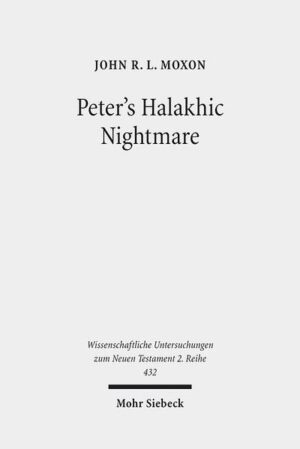 Did Luke intend Peter's visionary command to eat 'unclean animals' in Acts 10 to suggest the dissolution of the Jewish Law? Whilst scholars have argued over sources, inconsistent redaction and later reception, many have failed to notice here the novel use of a type of transgression anxiety dream. John Moxon shows how by the incorporation of such naturalistic motifs, Luke takes "revelation" in a new and decidedly psychological direction, probably imitating similar developments in Graeco-Roman biography. If the vision reveals an illegitimate transfer of disgust within an exaggerated halakha of separation, then its target is prejudice and inconsistency, not the Jew-Gentile divide as such, as underlined by the ironic contrast with the pious Cornelius. In this reading, Luke's non-supercessionism is maintained, whilst showing him acutely aware of the kinds of nightmare holding many back from the nascent Gentile mission.