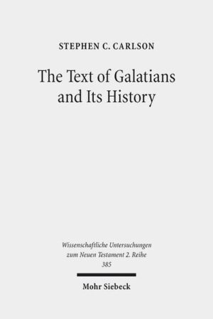 Stephen C. Carlson investigates the text of Paul's Epistle to the Galatians and analyses how that text changed over the course of its transmission in manuscript copies over several centuries. For this study, he collated ninety-two textual witnesses of Galatians and arranged them into a genealogical family tree called a stemma codicum, with assistance from a computer-implemented method used in computational biology known as cladistics. Using this global stemma, he establishes a critical text for the epistle and assesses the nature of the textual variations that occurred throughout the text's history of transmission in over 250 significant variant readings, paying particular attention to possible theological motivations. This is the first study to produce a global stemma of any kind for a New Testament book, an accomplishment that was previously thought to be unfeasible.