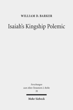 William D. Barker analyzes a wide array of possible ancient Near Eastern backgrounds to Isaiah 24-27. He finds that there is a uniquely Ugaritic background to the chapters, with evidence of a literary framework and narrative progression that has been intentionally adopted and creatively adapted from either the Ba'al Myth (KTU 1.1-1.6) itself or a shared tradition between ancient Ugarit and ancient Israel. Barker also closely examines Isaiah 24-27 in the light of the Ugaritic material and thereby contributes to the resolution of some of the historic questions about the interpretation, genre, dating, and function of Isaiah 24-27. A new epithet for the chapters is also proposed.