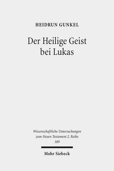 Die Erkenntnis, dass der Heilige Geist im lukanischen Doppelwerk eine entscheidende Rolle spielt, ist nicht neu. Bisherige Arbeiten befassen sich jedoch entweder nicht mit allen im lukanischen Doppelwerk vorkommenden Geist-Belegen oder nehmen von vornherein thematische Begrenzungen vor. Heidrun Gunkel bietet demgegenüber eine umfassende Betrachtung und zeigt auf, wie vielfältig die Funktionen und Auswirkungen des Geistes von Lukas dargestellt werden. Dabei fügen sich die einzelnen Ergebnisse wie Mosaiksteine zu einem Gesamtbild der lukanischen Pneumatologie zusammen und verdeutlichen, dass der Heilige Geist einen wesentlichen Baustein der Theologie des Lukas bildet. Auf dieser Basis untersucht die Autorin, die Verbindung zwischen den Lukas prägenden Geistvorstellungen aus der alttestamentlichen, jüdischen und hellenistischen Umwelt und der Absicht des Lukas, die von ihm vermittelte Botschaft sowohl Juden wie Griechen verständlich zu machen.