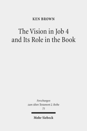 Near the beginning of the Joban Dialogues, Job's friend Eliphaz is attributed a remarkably subversive vision (Job 4:12-21). Laced with images of divine judgment and deception, this vision undermines the very foundation of the friends' theology, and closely conforms to Job's. In particular, the vision's distinctive corporeal imagery and its conclusion that anyone can suddenly perish reflect Job's characteristic style, and form the basis for his accusations of divine injustice. In this study, Ken Brown argues that the tensions between the vision's present attribution to Eliphaz and its role in the dialogue run much deeper than is generally perceived, and can only be resolved through a reassessment of the book's development, both synchronic and diachronic. Brown suggests that the present order of Job 3-4 and 25-27 is neither original nor accidental, but reflects an intentional reframing of the dialogue, and anticipates similar moves across the earliest reception of the book. This work was awarded the Manfred Lautenschlaeger Award for Theological Promise 2016.