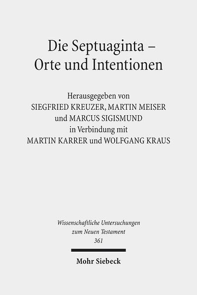 Die Septuaginta ist als jüdische Bibelübersetzung ab dem 3. Jahrhundert v.Chr. entstanden und wurde zur zentralen Grundlage des Judentums in der griechisch-sprachigen Welt. Textgeschichtlich ist sie für das Alte Testament die wichtigste Quelle neben dem hebräisch-masoretischen Text und den nur sehr unvollständig erhaltenen biblischen Texten aus Qumran. Zudem gibt sie Einblick in die Theologie und das Schriftverständnis des antiken Judentums. Neutestamentliche Autoren zitieren das Alte Testament häufig in Gestalt der Septuaginta