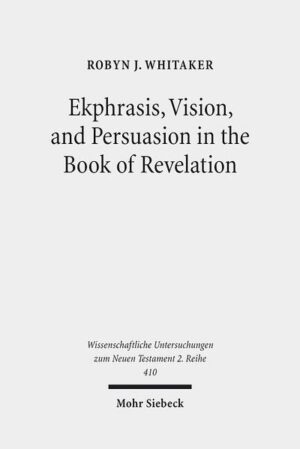 Robyn J. Whitaker demonstrates how a rhetorical analysis of the visions of God in the Book of Revelation reveals the persuasive role of the visions of God and the Lamb in John's argument against cultic images and worship. Through the rhetorical technique of ekphrasis, the author adapts his Jewish sources to make present a God who is perceived to be spatially or temporally absent. In doing so, he offers a verbal-visual image that seeks to combat the power of imperial cult images. Locating the text in its religious and rhetorical context, Robyn J. Whitaker argues that the author participates in an ongoing debate over whether writers or sculptors (artists) could best represent the gods