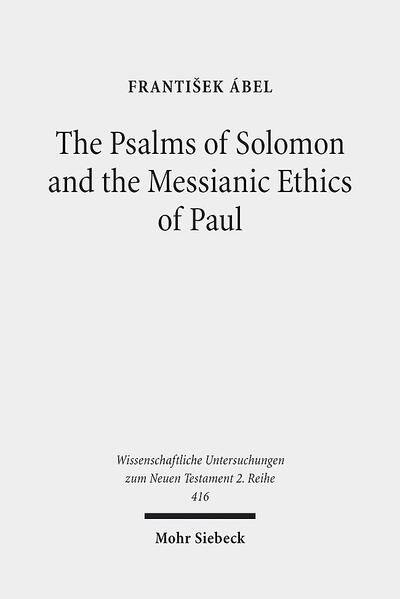 František Ábel explores one of the topical issues of Paul's theology, namely the role and influence of the Jewish Pseudo-epigraphs, literature written during Greek and early Roman periods (4th century BCE to the 2nd century CE), on Paul's theological thinking. Within this corpus the idea of eschatological concepts, such as the concept regarding the coming of the Messiah and the Last Judgment in particular, arises frequently. It is similar in the case of the Psalms of Solomon with the Last Judgment as the main topic of this pseudepigraphon. Through close analysis and exploration of particular parts of this work, the author proposes that this deuterocanonical writing could form a considerable background for the proper understanding of Paul's messianic ethics. From this point of view, Paul's teaching on justification should be understood as one that is reflective of God's grace, while at the same time expressing faith and deeds as necessary for salvation.