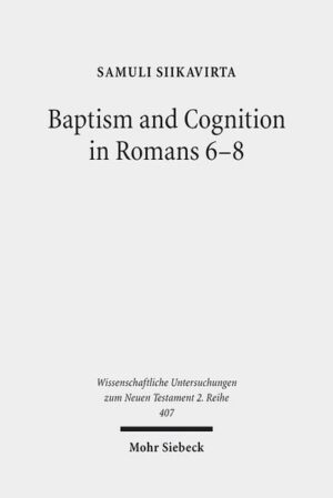 Baptism, for Paul, is a christological event that he also uses in his ethical argument. The discussion of the relationship between Paul's theology and ethics has made use of the terms 'indicative' and 'imperative' since Wernle and Bultmann. As subsequent discussion has shown, these terms are problematic not only because of their rigidity and ambiguity. In this study, Samuli Siikavirta focuses on Romans 6-8, the key text for the interplay between Paul's theological and ethical material. He brings the discussion back to what he sees as central to this interaction: baptism and its cognition. Both elements are examined in their Jewish and Stoic settings. Death to sin, slavery to God, holiness and the indwelling of the Spirit are all seen as integral parts of the baptismal state that is deeply christological rather than symbolical. Paul's cognitive language is then viewed in light of his desire to remind his addressees of who and whose they are because of their baptism.