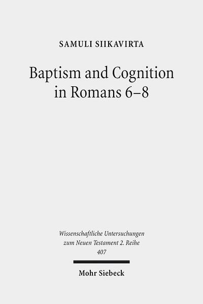 Baptism, for Paul, is a christological event that he also uses in his ethical argument. The discussion of the relationship between Paul's theology and ethics has made use of the terms 'indicative' and 'imperative' since Wernle and Bultmann. As subsequent discussion has shown, these terms are problematic not only because of their rigidity and ambiguity. In this study, Samuli Siikavirta focuses on Romans 6-8, the key text for the interplay between Paul's theological and ethical material. He brings the discussion back to what he sees as central to this interaction: baptism and its cognition. Both elements are examined in their Jewish and Stoic settings. Death to sin, slavery to God, holiness and the indwelling of the Spirit are all seen as integral parts of the baptismal state that is deeply christological rather than symbolical. Paul's cognitive language is then viewed in light of his desire to remind his addressees of who and whose they are because of their baptism.