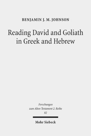 The story of David and Goliath existed in antiquity in two variant literary editions, a short version found in the Greek tradition of Codex Vaticanus (LXXB) and a longer version found in the Hebrew tradition of the MT. Benjamin J. M. Johnson proposes that each version is worthy of study in its own right and offers a close literary reading of the narrative of David and Goliath in the Greek text of 1 Reigns 16-18. The author explores a method for reading the Septuagint that recognizes it is both a document in its own right and a translation of a Hebrew original. In offering a reading of the septuagintal version of the David and Goliath narrative, the literary difference between the two versions of the story and the literary significance of the Greek translation are highlighted.