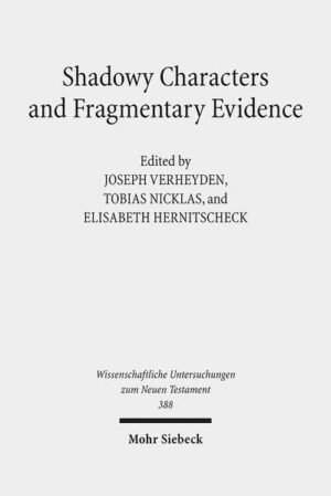 The present volume contains the proceedings of an international colloquium that dealt with heavily fragmented texts and hypothetical sources, and the "shadowy" characters and movements they feature. These two aspects are combined and studied to ascertain how they have been handled in the history of research, to find out what they reveal about the community or the group expressing itself through (or hiding behind) them, and to establish the role these documents and figures or groups should be given in reconstructing an overall picture of developments in the theology and religious life of early Christianity. As can be imagined, such documents and sources have sometimes been taken as an open invitation to come up with all sorts of highly creative exegesis, adventurous reconstructions of texts and movements, and quite daring suggestions about identifying particular groups or presumed literary influences between documents. The essays contribute to the writing of a critical history of researching these types of documents and movements.