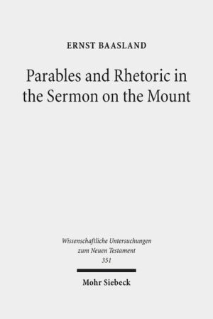 Parable research has to a large degree ignored the Sermon on the Mount (SM) and for its part, research into the SM has likewise left the parables by the wayside. However, the use of parabolic language in more than one third of the SM influences its interpretation and indeed opens up a new approach to it. In the current volume, Ernst Baasland focuses on this important factor, whilst also taking the rhetoric of Jesus' teaching into consideration. The author maintains that rhetorical features have a great bearing on the interpretation of the text with the overall structure illuminating the entire composition of the sermon. Fresh insights into its oration therefore serve to challenge the source problem in a new way. The religious and philosophical settings of this most well-known of Christ's preachings are clarified by its parables and rhetoric