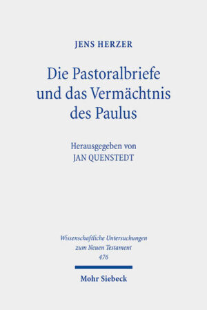 Der Band versammelt Aufsätze von Jens Herzer, die in den letzten 20 Jahren im Zuge der Kommentierungsarbeit an den Pastoralbriefen entstanden sind. Sie behandeln neben forschungsgeschichtlichen Problemstellungen insbesondere die Frage der Relation zum Corpus Paulinum bzw. zur Paulustradition. Darüber hinaus wird anhand von Studien zu sprachlichen, inhaltlichen und historischen Aspekten aufgezeigt, dass das seit dem 19. Jh. etablierte Paradigma eines pseudonymen literarischen Corpus Pastorale nicht haltbar ist. Was die Pastoralbriefe sind und welche Absicht sie verfolgen, erschließt sich nicht durch ihre Interpretation als ein konzeptionelles literarisches Werk, sondern aus dem je spezifischen Profil der einzelnen Briefe. Eine solche individuelle Betrachtung ermöglicht sowohl eine neue Bewertung der Verfasserfrage wie auch eine präzisere Verortung der Einzelschriften in der paulinischen Missionsgeschichte (Tit, 2Tim) bzw. in der Geschichte paulinisch geprägter Gemeinden des 2. Jh. (1Tim).