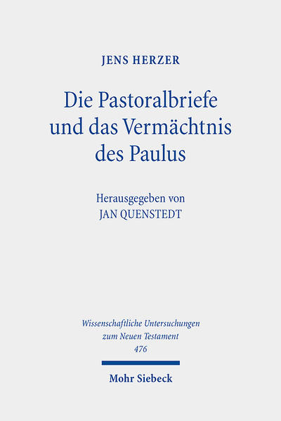 Der Band versammelt Aufsätze von Jens Herzer, die in den letzten 20 Jahren im Zuge der Kommentierungsarbeit an den Pastoralbriefen entstanden sind. Sie behandeln neben forschungsgeschichtlichen Problemstellungen insbesondere die Frage der Relation zum Corpus Paulinum bzw. zur Paulustradition. Darüber hinaus wird anhand von Studien zu sprachlichen, inhaltlichen und historischen Aspekten aufgezeigt, dass das seit dem 19. Jh. etablierte Paradigma eines pseudonymen literarischen Corpus Pastorale nicht haltbar ist. Was die Pastoralbriefe sind und welche Absicht sie verfolgen, erschließt sich nicht durch ihre Interpretation als ein konzeptionelles literarisches Werk, sondern aus dem je spezifischen Profil der einzelnen Briefe. Eine solche individuelle Betrachtung ermöglicht sowohl eine neue Bewertung der Verfasserfrage wie auch eine präzisere Verortung der Einzelschriften in der paulinischen Missionsgeschichte (Tit, 2Tim) bzw. in der Geschichte paulinisch geprägter Gemeinden des 2. Jh. (1Tim).