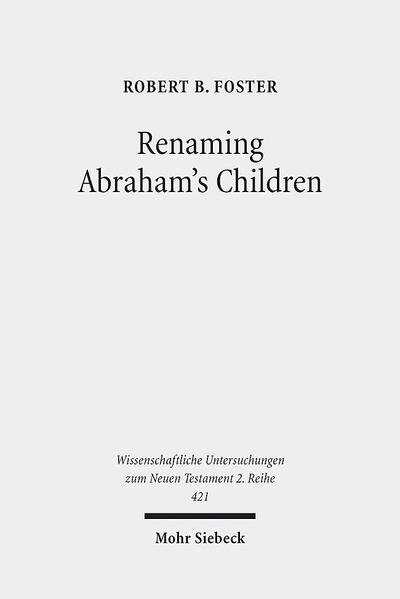 In this study, Robert B. Foster explores the intersection between the interpretation of Scripture and the construction of communal identities. He argues that in Rom 9, Paul applies prophetic texts from Malachi, Hosea, and Isaiah to the story of Abraham's children in Genesis. These interpretive maneuvers enable Paul to extrapolate from the patriarchal narratives a specific construal of election: it is the ironic privilege of being simultaneously God's chosen and rejected people. This understanding of election he in turn applies to Gentile Christ-followers, the remnant, and all Israel in order to build for them an all-encompassing yet differentiated Abrahamic identity for the messianic age.