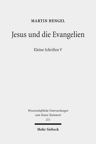 Der fünfte Band der Kleinen Schriften von Martin Hengel enthält 27 Studien, die die Person und das Wirken Jesu und die vier Evangelien betreffen. Entstanden sind sie in einem Zeitraum von 55 Jahren. Sie konzentrieren sich einerseits auf den historischen Jesus, fragen aber auch nach den Tendenzen der Evangelien und den Umständen ihrer Entstehung. "Die Beiträge greifen aktuelle Problemstellungen auf und weisen einen interpretatorischen Weg, der ... auch nahezu fünfzig Jahre später höchst aktuell, ja auf der Höhe der zeitgenössischen Theologie ist." www.theologie-systematisch.de/christologie/3/hengel.htm "Einige der hier abgedruckten Beiträge haben die neutestamentliche Forschung der letzten vierzig Jahre mitbestimmt und sind fester Bestandteil der wissenschaftlichen Diskussion geworden. Wegen ihrer soliden historischen, philologischen, aber auch theologischen Orientierung, die das Werk Hengels kennzeichnet, werden die Beiträge ... auch in Zukunft wertvoll bleiben." Christoph Stenschke in European Journal of Theology 17 (2008), S. 73-75