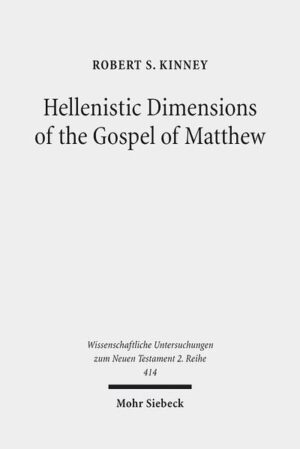 In the search for Matthean theology, scholars overwhelmingly approach the Gospel of Matthew as "the most Jewish Gospel". Studies of its Sitz im Leben focus on its relationship to Judaism, whether arguing from the perspective that Matthew wrote from a cloistered Jewish community or as the leader of a Gentile rebellion against such a Jewish community. While this is undoubtedly an important and necessary discussion for understanding the Gospel, it often assumes too much about the relationship between Judaism and Hellenism (via Martin Hengel). Scholars who so sharply focus on this question tend to neglect Matthew's provenance in a thoroughly Greek culture and first-century Judaism's thorough Hellenization. Robert S. Kinney argues for a hybridized perspective in which Matthew's attention to Jewish sources and ideas is not denied, but in which echoes of Greek and Roman sources can be observed, focusing on identifying Matthew's use of rhetoric and its possible echoes of Greco-Roman philosophical disciple-gathering teachers.