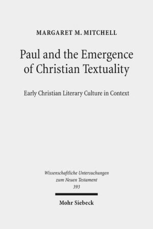 The essays by Margaret M. Mitchell collected in this volume were published over a roughly twenty-five year span of time, and range in scope from the treatment of a two-word phrase (περὶ δέ, "now concerning," in 1 Corinthians and 1 Thessalonians) to the role of "the written record" in the formation, diffusion, and ultimate success of the Gentile Christ-believing mission in the first three centuries. At the heart of these studies are two main claims: an insistence that it was by no means predictable that textuality would be a crucial medium of the Christ-believing apocalyptic missionary movements, and the contention that in a significant way it was the influence of the self-styled "apostolic envoy," Paul, that made it so. These arguments involve not only a retracing of the history and development of Paulinism, in some sense, but also an analysis, both hermeneutical and history-of-religions, of the role of texts in the life of the historical Paul, in the extant remnants of the historical-epistolary Paul (i.e., of the homologoumena), and in that of Paulinist readers, writers, collectors, redactors, narrators, and interpreters from his time forward. This extends from the flexible poetics of his accordion-like "gospel narrative" that could be expanded and contracted to encompass and address with sophistication all kinds of issues in occasion-specific written texts, to the theological grounding of that gospel proclamation κατὰ τὰς γραφάς ("according to the scriptures," 1 Cor 15:3-4), to the religious logic of "envoyage" and "epiphany" that animated his self-understanding of mediated presence of Jesus Christ crucified, to the powerful poetics of epistolary literature that enabled the absent Paul to speak from a distance and so even the dead Paul to continue to speak to generation after generation in a trans-local and trans-temporal religious community formed in relation to these texts, their claims, and their ritual embodiments. The story of the development of an early Christian literary culture is not ancillary to a proper study of the "rise of Christianity" but is a key to it, the isolation of a major strand of its DNA and its processes for replication across time and space.