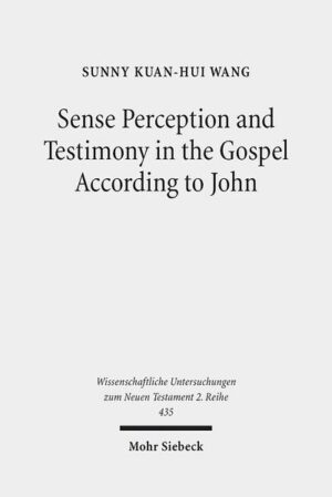 In this book, Sunny Kuan-Hui Wang explores the relationship between sense perception and testimony in the Gospel of John. While Johannine scholars tend to focus on one or the other, she shows that sense perception and testimony are both significant and are used together with the intention of drawing readers into the narrative so that they become witnesses in an emotionally engaged way. It is argued that John's use of sense perception together with testimony is rooted in Jewish literature. Yet John also employs a Graeco-Roman rhetorical technique, enargeia, which appeals to the persuasive power of sense perception to make his narrative vivid. John does not downplay sense perception. Rather, he uses it in the context of testimony as a means of persuasion to draw the readers, in their imagination, into the experience of the first disciples and thus deeper into faith and witness.