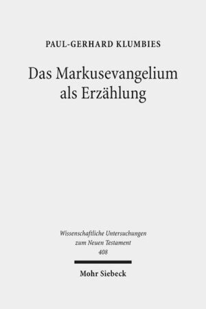 Der vorliegende Aufsatzband vereint dreizehn Beiträge Paul-Gerhard Klumbies' zur Interpretation des Markusevangeliums als Erzählung. Thematische Schwerpunkte bilden die Fragen nach dem erzählerischen Gesamtkonzept der ältesten Evangelienschrift, ihrer Gattungszugehörigkeit, der Raumordnung, der Ethik, der Kreuzestheologie. Mehrere Einzelexegesen legen den Fokus zudem auf die Wunderthematik. Zwei forschungsgeschichtliche Studien sowie ein religionspädagogischer Impuls ergänzen die Sammlung. Alle Aufsätze behandeln das Markusevangelium als ein Erzählwerk des achten Jahrzehnts. Einzelheiten im markinischen Text werden nicht historisch als Verweise auf eine Wirklichkeit Ende der zwanziger Jahre ausgewertet, sondern als Elemente der erzählten Welt wahrgenommen. Der markinische Erzähler bietet seiner Leserschaft aus der Rückschau der siebziger Jahre eine ätiologische Erzählung über den Ursprung des Christusglaubens in der Lebensgeschichte Jesu.