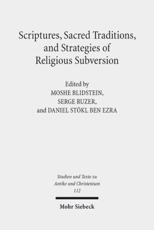 The articles in this volume discuss polemically charged re-evaluations of the religious traditions and scriptures of the Western world, employed throughout the centuries in various religious contexts. These studies consider new religious outlooks not as glosses on inherited traditions, but as acts of power exercised in the struggle for identity: contestation, appropriation, interpretation and polemics against the religious "other", involving, sometimes covertly, critiques of inherited tradition. The volume outlines a typology of the variety of attested strategies, highlighting cases of borderline extremes involving subversions of mainstream forms of belief as well as elucidating more moderate avenues of interaction. Most of the studies were presented at a 2016 conference in Jerusalem honouring Guy G. Stroumsa, a renowned scholar of early Christianity and Late Antiquity, recipient of many scholarly awards, including the Leopold Lucas Prize 2018.