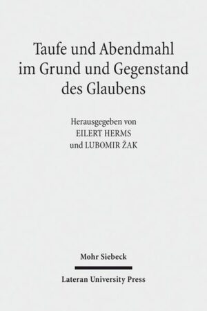 Der dritte Berichtsband der Forschergruppe "Themen der Fundamentaltheologie in ökumenischer Perspektive", in der evangelisch-lutherische Theologen aus Tübingen und Heidelberg sowie römisch-katholische Theologen der Päpstlichen Lateranuniversität, Rom, zusammenarbeiten, legt erstmals eine interkonfessionell erarbeitete konsequent fundamental-, also offenbarungstheologische Darstellung und Untersuchung der römisch-katholischen und der evangelisch-lutherischen Tauf- und Abendmahlslehre vor. Die Leitfragen des Bandes lauten: Wie beschreiben die beiden Lehrtraditionen jeweils die Stellung von Taufe und Abendmahl innerhalb ihrer Gesamtsicht des Offenbarungsgeschehens mit seinem protologischen Ursprung und eschatologischen Ziel? Intendieren beide Lehrgestalten in ihrer divergenten Sprachgestalt dennoch ein und dasselbe Reale: die geistgewirkte Erschließung des Evangeliums als Wahrheit über Ursprung und Ziel der Welt-des-Menschen im Gemeinschafts- und Versöhnungswillen Gottes? Inwieweit schließen die verschiedenen Sichtweisen dieser einen Realität einander aus, inwieweit ergänzen sie sich? Die Beiträger kommen zu dem Ergebnis, dass keine Seite Differenzen der eigenen Sicht zur Sicht des Partners übersehen kann. Jeder Seite wird durch die Sicht der anderen zur Konkretisierung der eigenen verholfen. Und beide Seiten gewinnen dadurch auch neue Möglichkeiten des Umgangs miteinander.