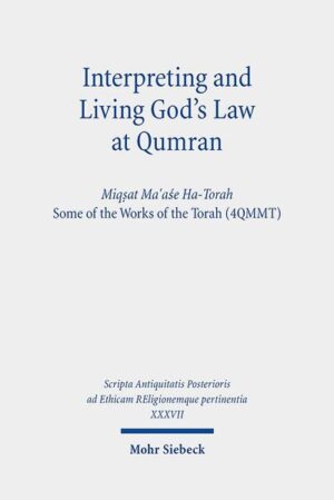 The text Miqṣat Ma῾aśe Ha-Torah, Some of the Works of the Torah (4QMMT), is one of the most interesting texts among the famous Dead Sea Scrolls discovered near the settlement of Khirbet Qumran and its vicinity in the middle of the twentieth century and by now published in full. It is a writing in the form of a letter by an unknown author to an equally unknown addressee, written in second person singular and plural. This document is the earliest evidence of a proper interpretation of the Jewish Torah, the so-called Halakhah, from pre-Christian, Hellenistic times as it later became customary and widely attested in rabbinical Judaism. This volume-after a short introduction on the findings at the Dead Sea in general and the text Miqṣat Ma῾aśe Ha-Torah in particular-provides a new edition and translation as well as several contributions from renowned scholars on the manuscripts, the language and content plus literary and historical contexts of this writing.