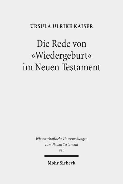 Ursula Ulrike Kaiser zeigt erstmals auf, dass die Erforschung der Rede von "Wiedergeburt" im Neuen Testament von großer Unklarheit über den Forschungsgegenstand geprägt ist. Ursächlich dafür ist die unkritische Vermischung von "Wiedergeburt" als "Begriff" und als "Sache", die, metapherntheoretisch betrachtet, einer Vermengung von Ursprungs- und Zielbereich entspricht und häufig zur Eintragung beschreibungssprachlicher Konzepte von "Wiedergeburt" in die Quellentexte führt. Die Autorin belegt dagegen, dass mit einem konsequenten Ansatz bei wörtlichen Repräsentationen von "Wiedergeburt" und einer metapherntheoretisch orientierten exegetischen Methodik eine klar abgrenzbare Zahl neutestamentlicher Texte in den Blick kommt, die, genau genommen, nicht "Wiedergeburt", sondern Geburt/Zeugung als Konzeptbereich nutzen, um das Ereignis des Christusgläubig-Werdens in kreativer und differenzierter Weise metaphorisch zu elaborieren.