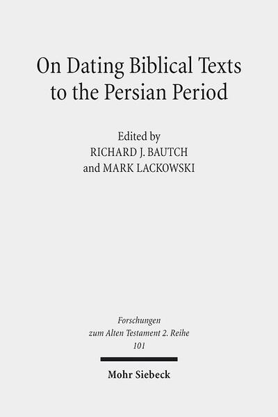 In the last two decades, increasing numbers of texts have been suggested as coming from or edited during the Persian period, but these discussions do not always reflect extensively on the assumptions used in making these claims or the implications on a broader scale. Earlier generations of scholars found it sufficient to categorize material in the biblical books simply as "late" or "postexilic" without adequately trying to determine when, by whom, and why the material was incorporated into the text at a fixed point in the Persian period. By grappling with these questions, the essays in this volume evince a greater degree of precision vis-à-vis dating and historical context. The authors introduce the designations early Persian, middle Persian, and late Persian in their textual analysis, and collectively they take significant steps toward developing criteria for locating a biblical text within the Persian period.